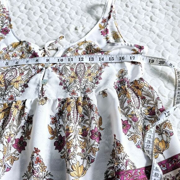 Show Me Your Mumu tank top floral button tie boho cottagecore - Picture 7 of 7